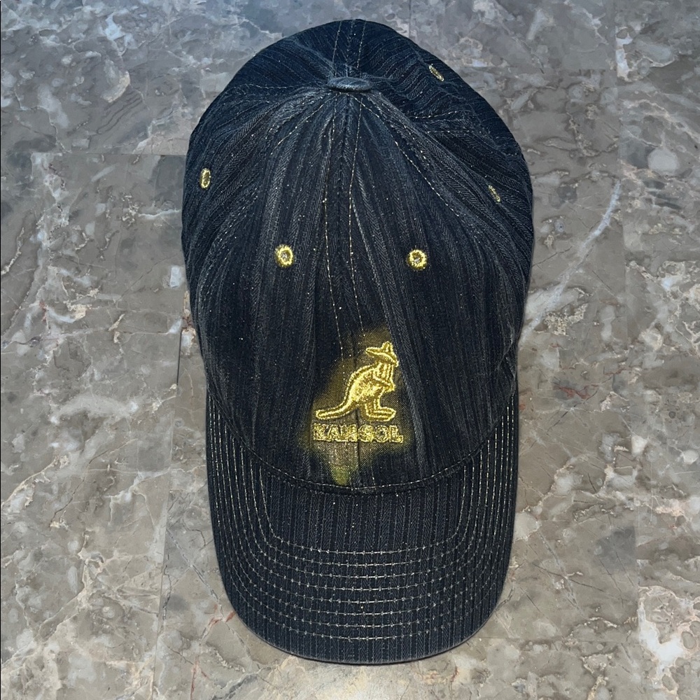 Kangol denim Cap with Gold Logo